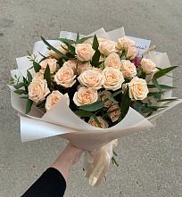 Букет Кремовые розы Латте в Княжево