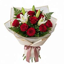 Букет цветов из:  Лилии и Розы в Княжево