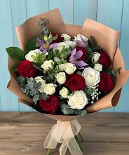 Букет цветов из:  Розы и Альстромерии в Княжево