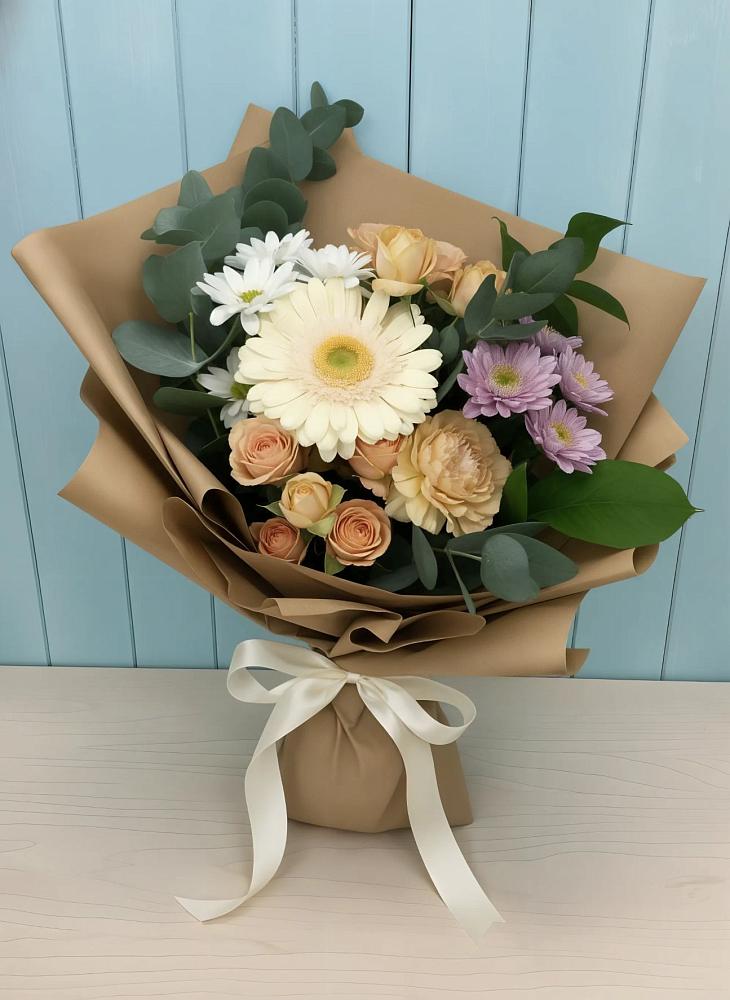 Букет цветов из: Герберы и Хризантемы в Княжево