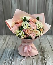 Букет цветов из:  Гвоздики, Розы и Хризантемы в Княжево