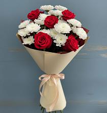 Букет цветов из:  Розы и Хризантемы в Княжево