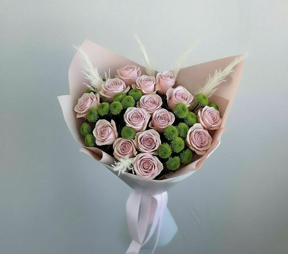 Букет цветов из: Розы и Хризантемы в Княжево