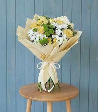 Букет цветов из:  Хризантемы и Розы в Княжево