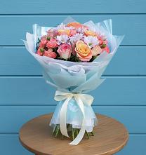 Букет цветов из:  Хризантемы и Розы в Княжево