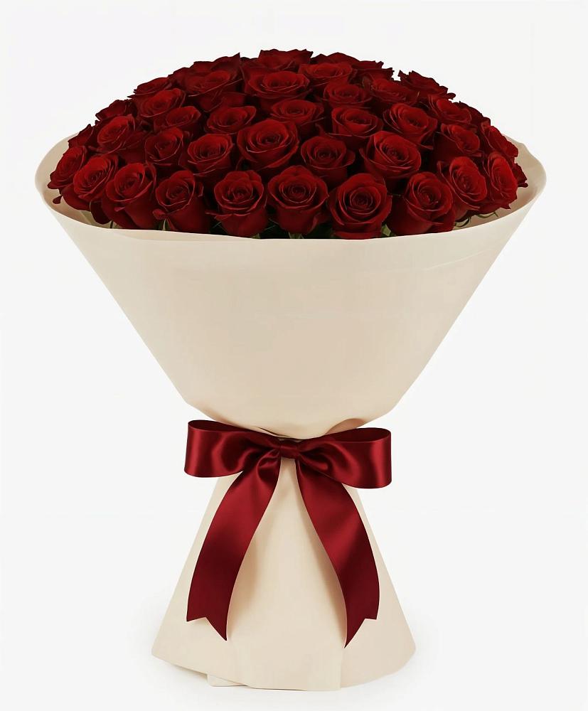 Букет 101 Бордовая роза Блэк Бакарра в Княжево