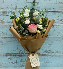 Букет цветов из:  Розы и Лизиантусы #REPLACE_PRED# Княжево