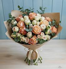 Букет цветов из:  Альстромерии и Розы в Княжево