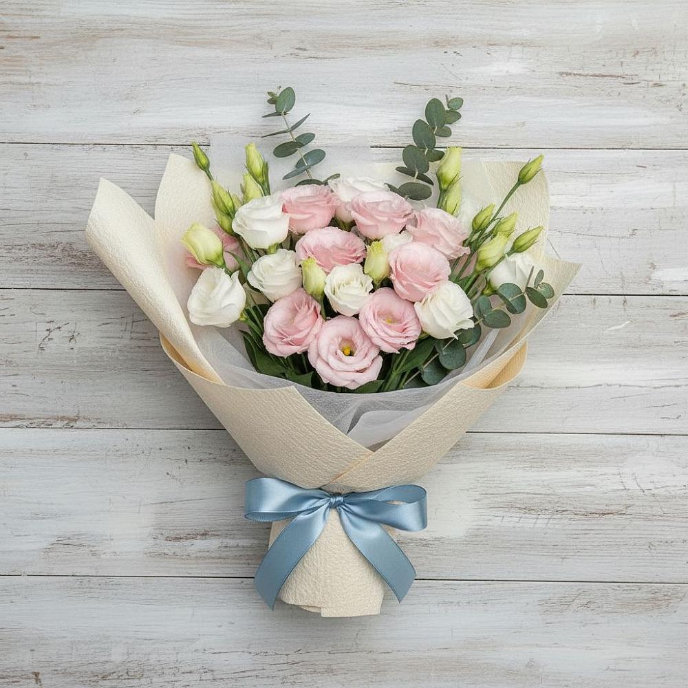 Букет цветов из: Лизиантусы в Княжево